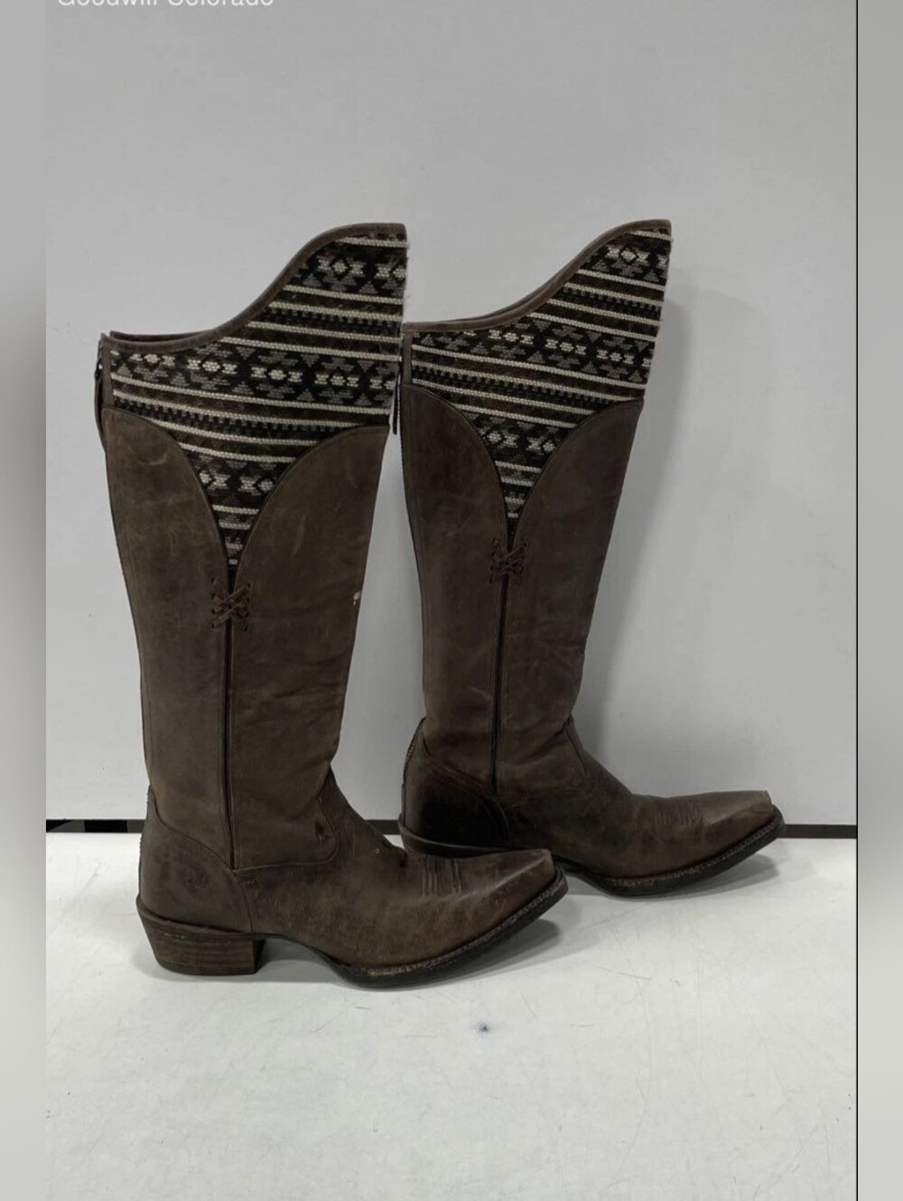 Womens Ariat Pendelton Caldera Aztec Knee High Boots, Size 7.5